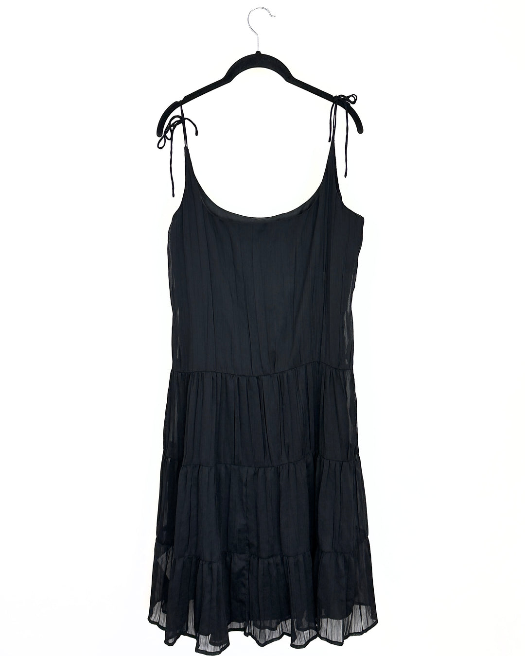 Black Pleated Dress - Size 8/10