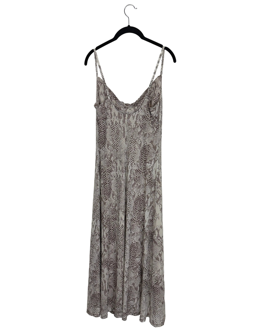 Brown Snakeskin Mesh Dress - Size 4/6