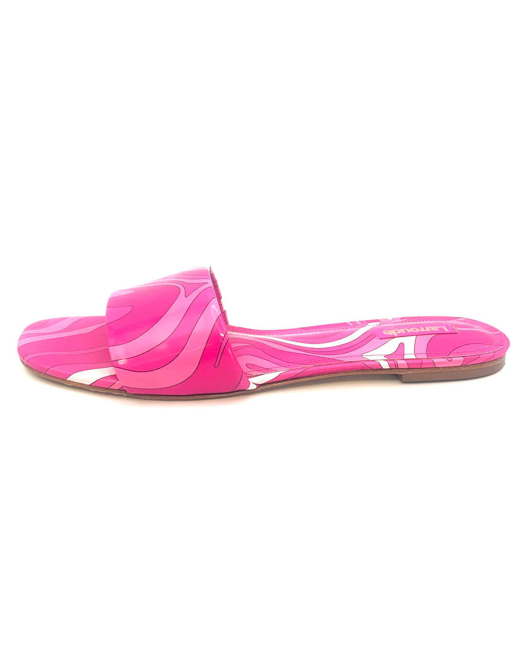 Pink Swirl Slide-On Sandals - Size 9.5