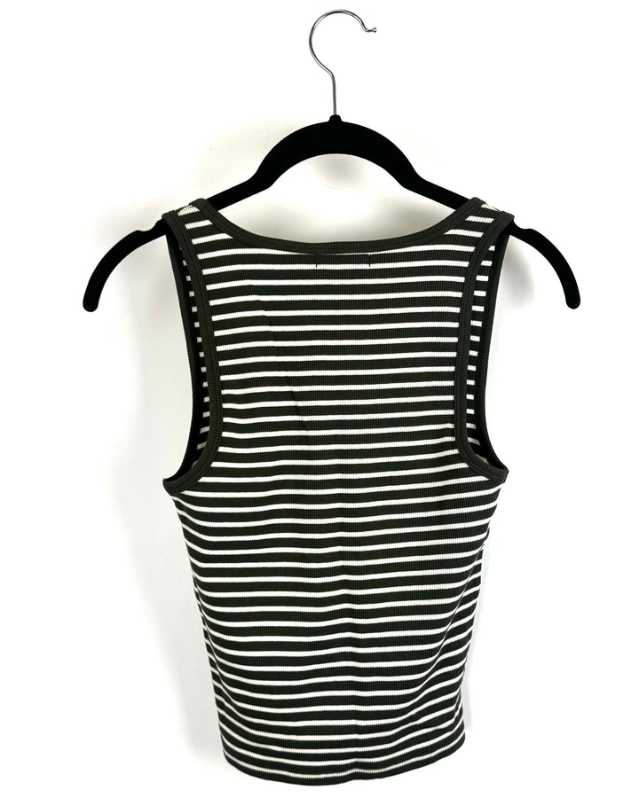 Green Striped Tank - Size 0/2