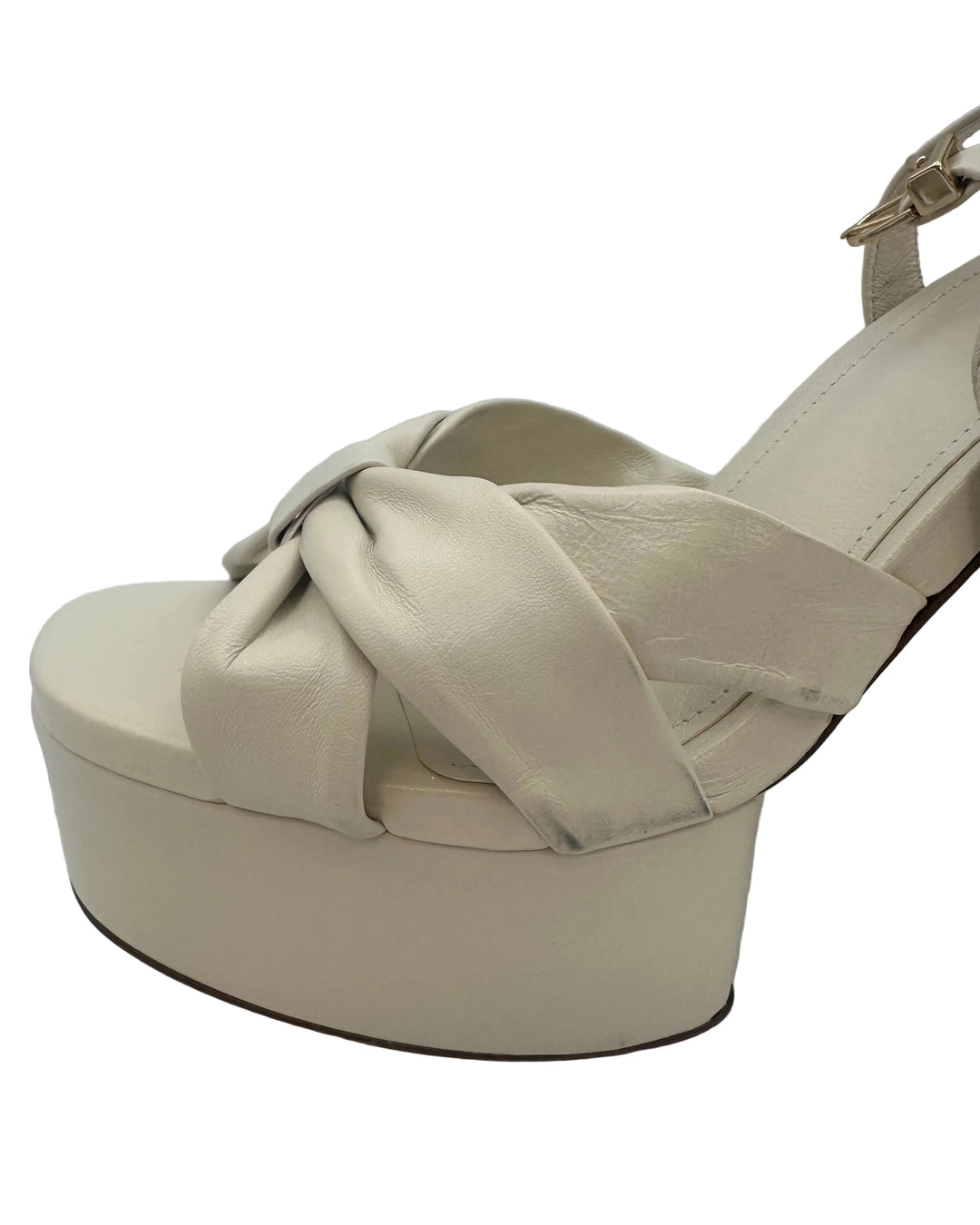Cream Bow Heels - Size 7 & 8