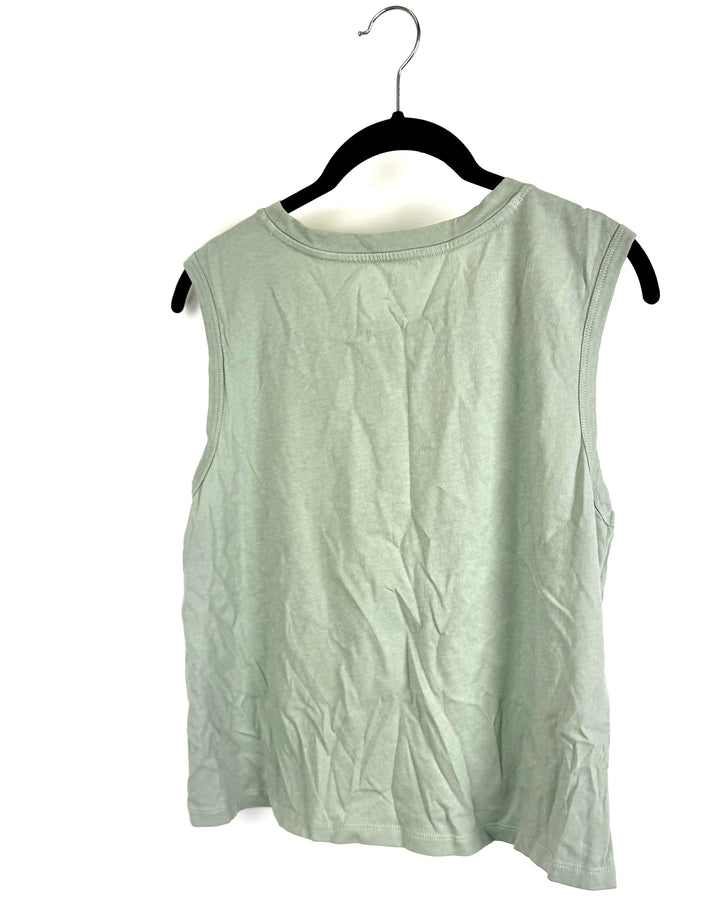 Sage Green Call Me Mañana Tank Top - Size 2/4