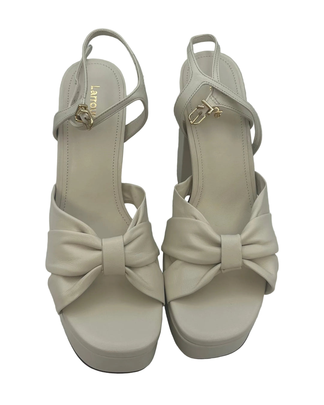 Cream Bow Heels - Size 7 & 8
