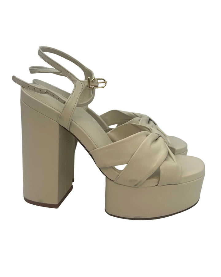 Cream Bow Heels - Size 7 & 8