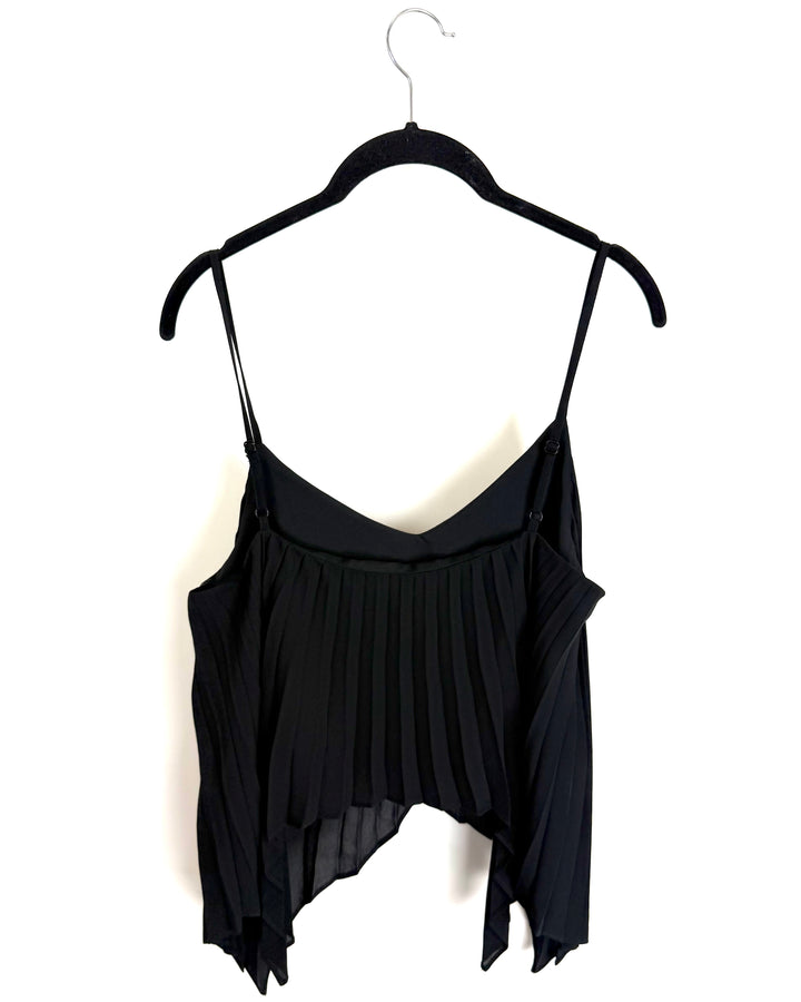 Black Accordion Tank Top - Size 2/4