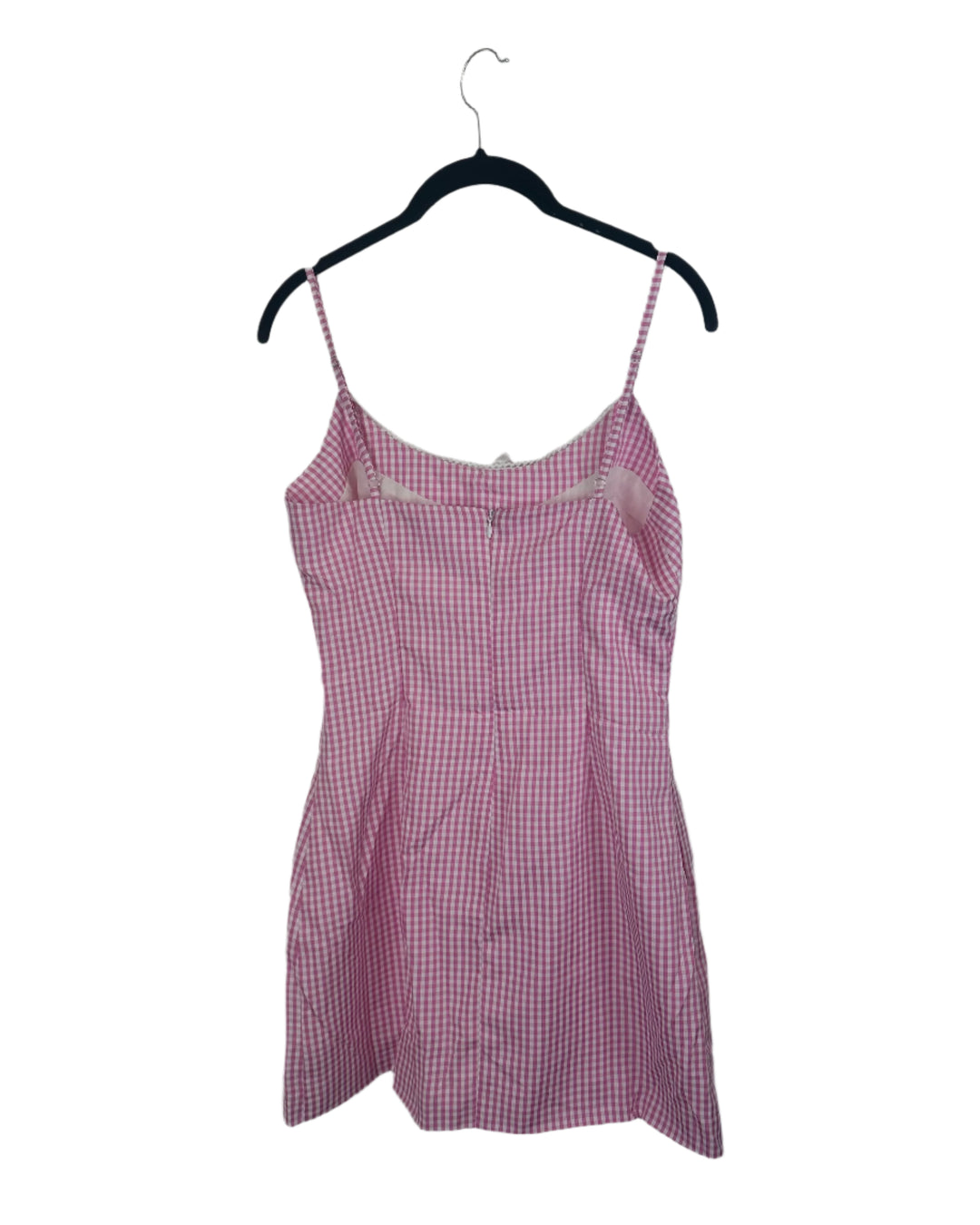 More To Come Pink Gingham Dress - Small