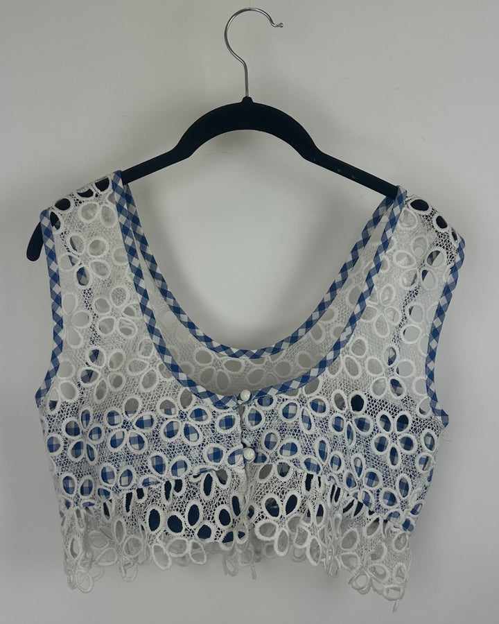 Anna Sui Eyelet Top - Size 4
