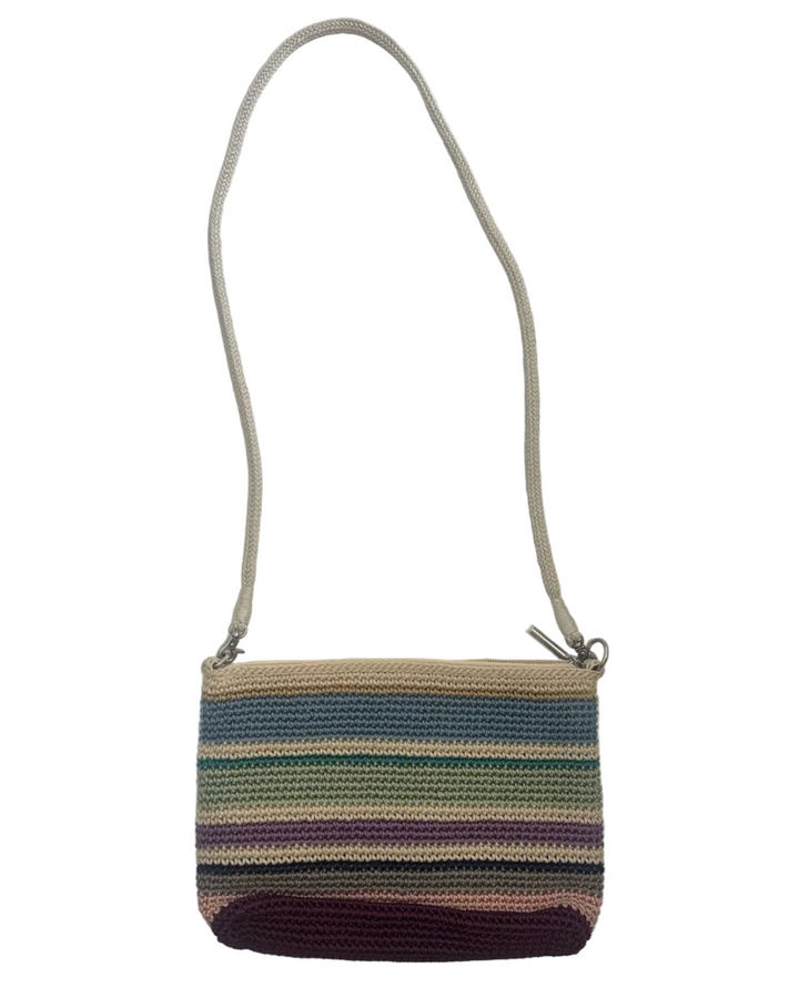Dark Colorful Crochet Crossbody Bag