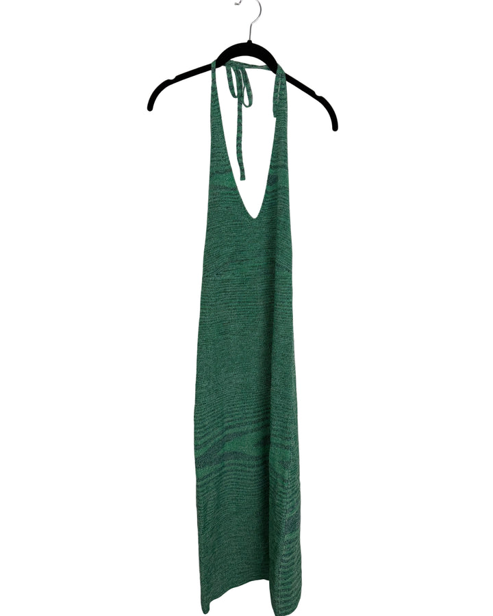 Green Open Back Halter Dress - Size 0/2 and 4/6