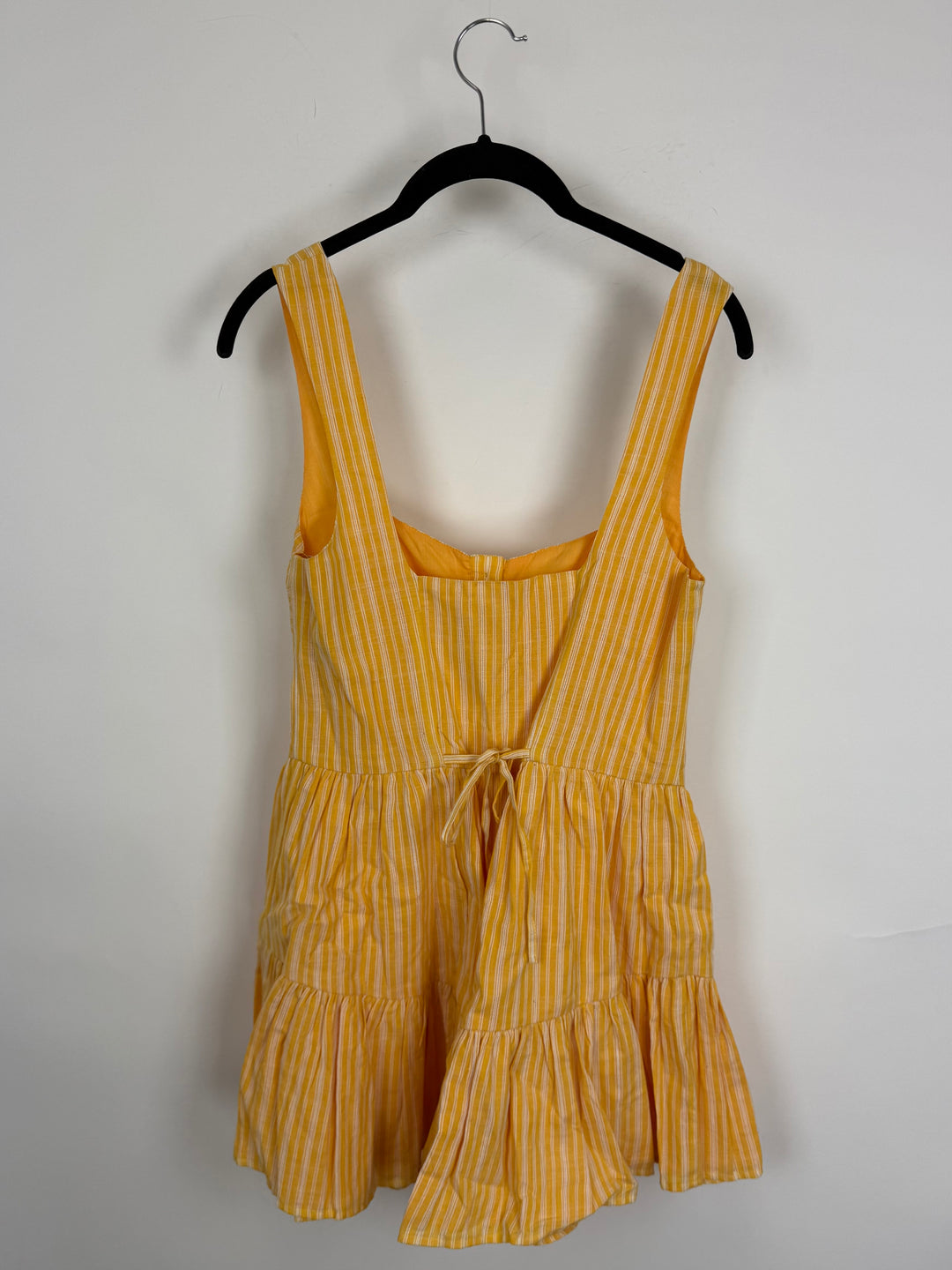 Yellow and White Striped Dress - Size 0/2