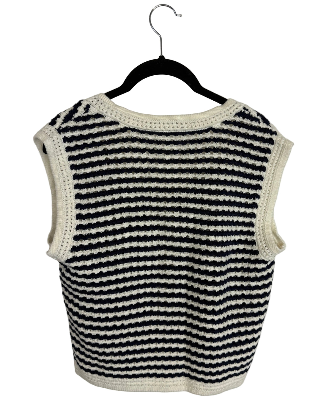 Striped Knit Sweater Vest - Size 4/6