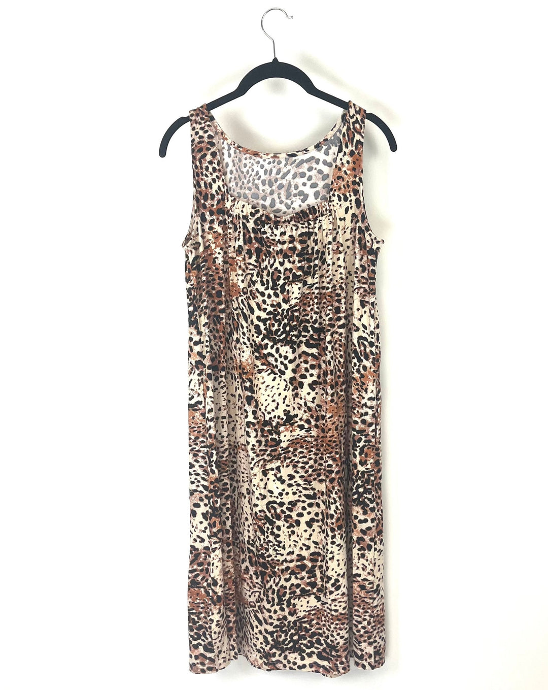 Soft Leopard Print Dress - Size 6/8