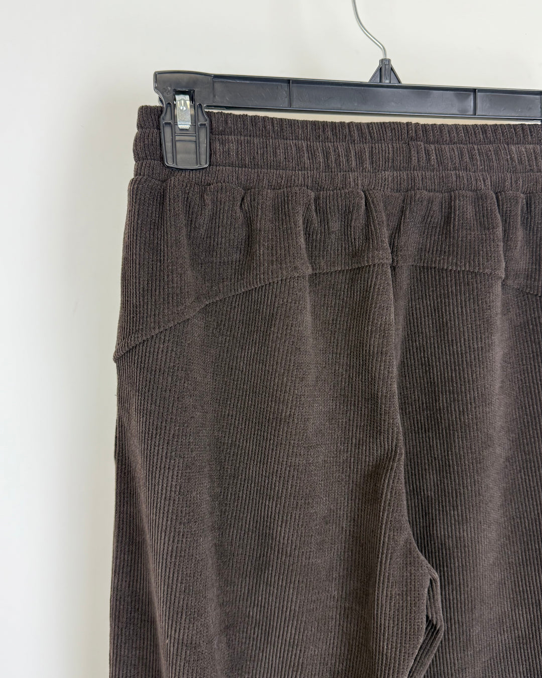 Dark Brown Knitted Wide Leg Pants - Size 0/2