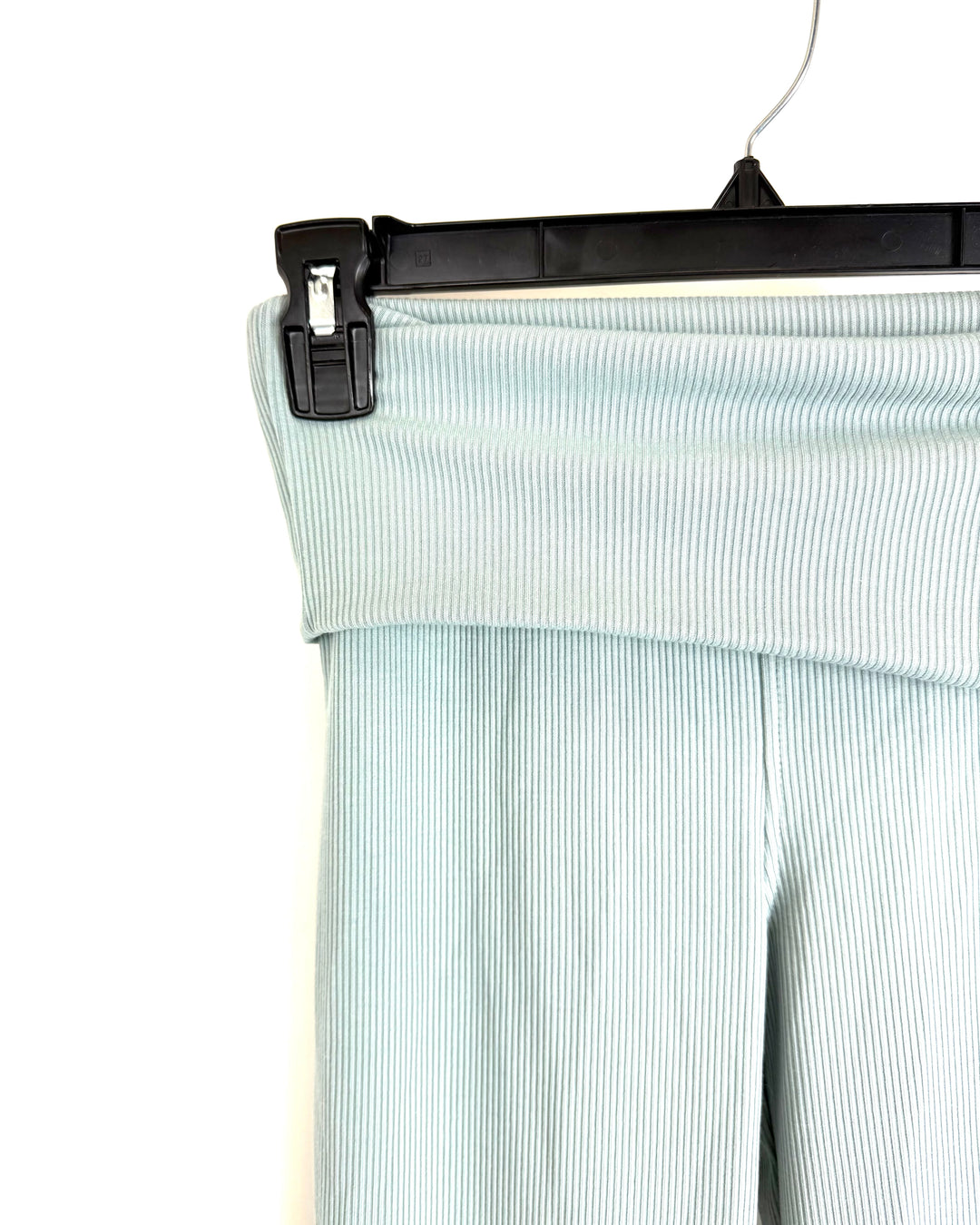 Blue Foldover Ribbed Flared Leggings - Size 6/8