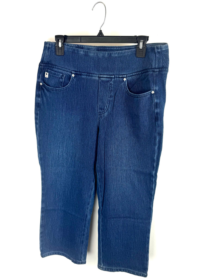 Midnight Blue Denim Capri Jean- Size 12