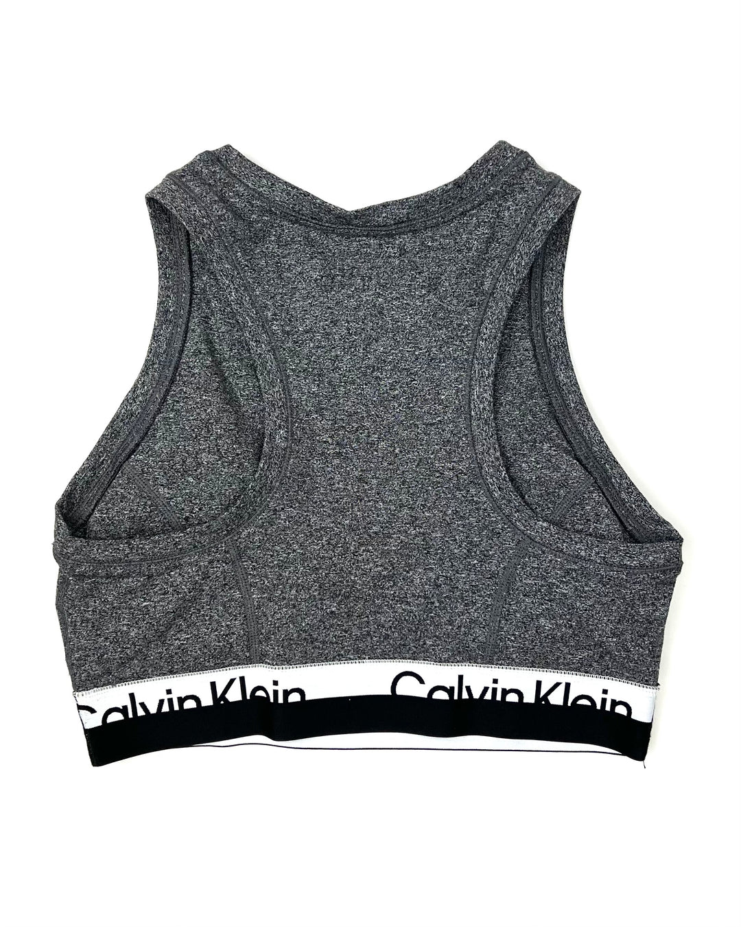 Gray Zipper Sports Bra - Small