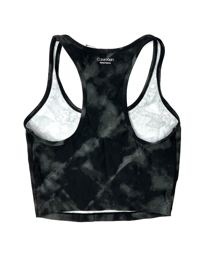 Black and Gray Marble Print Top - Small