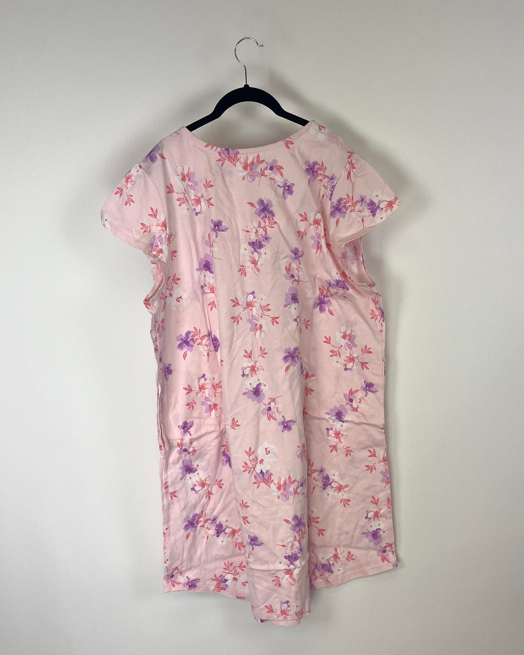 Pink Floral Nightgown - Size 1X
