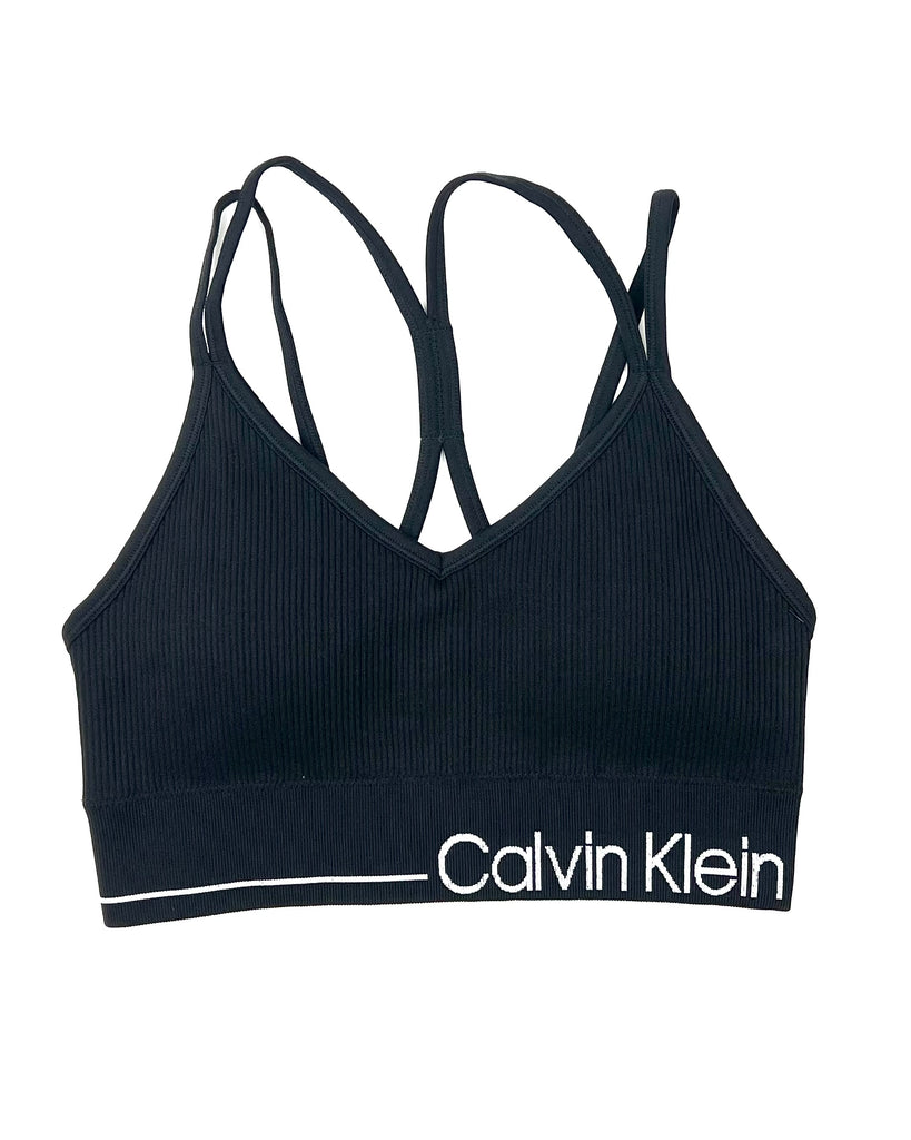 CALVIN KLEIN UNDERWEAR Calvin Klein Underwear Sports Bra With Branded  Border - Stylemyle