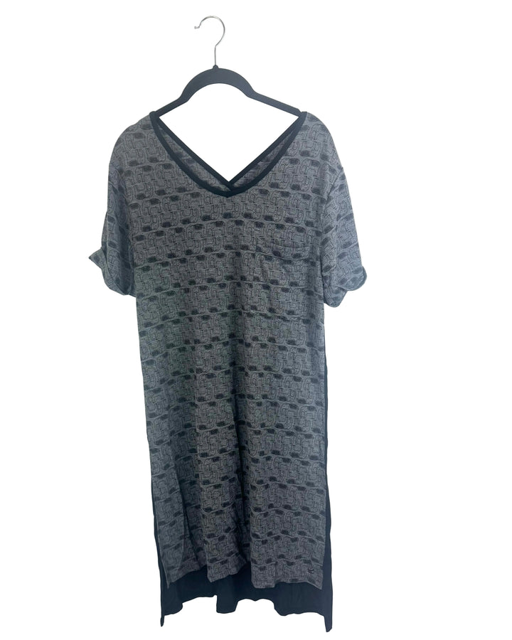 Gray Drape Elephant Dress - Size 6/8