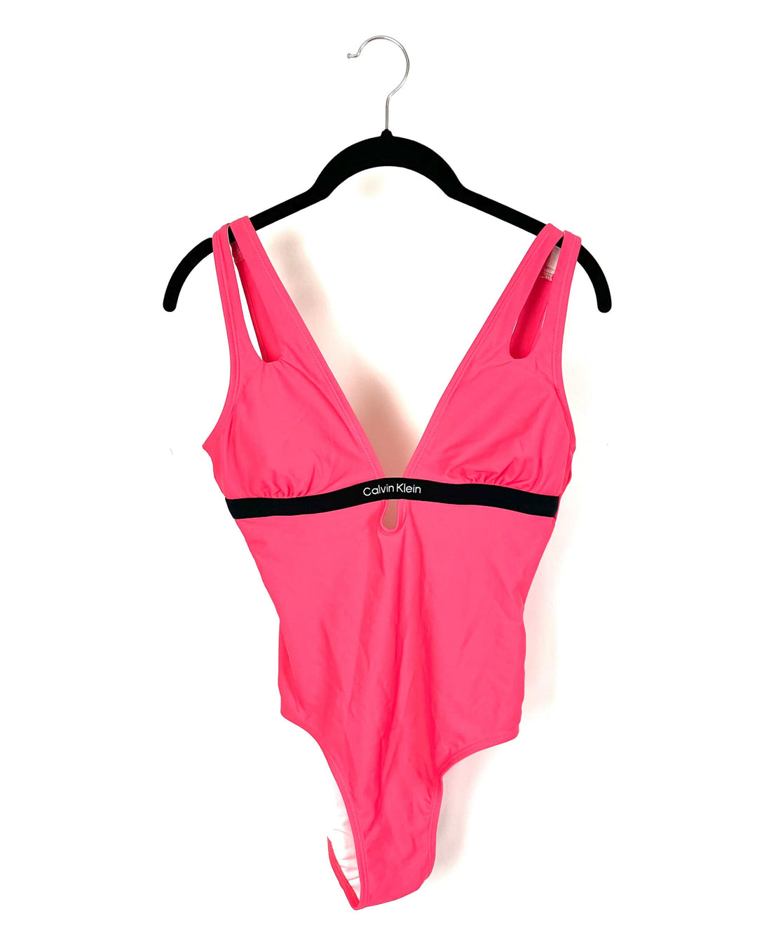 Pink and Black One Piece Swimsuit - Small