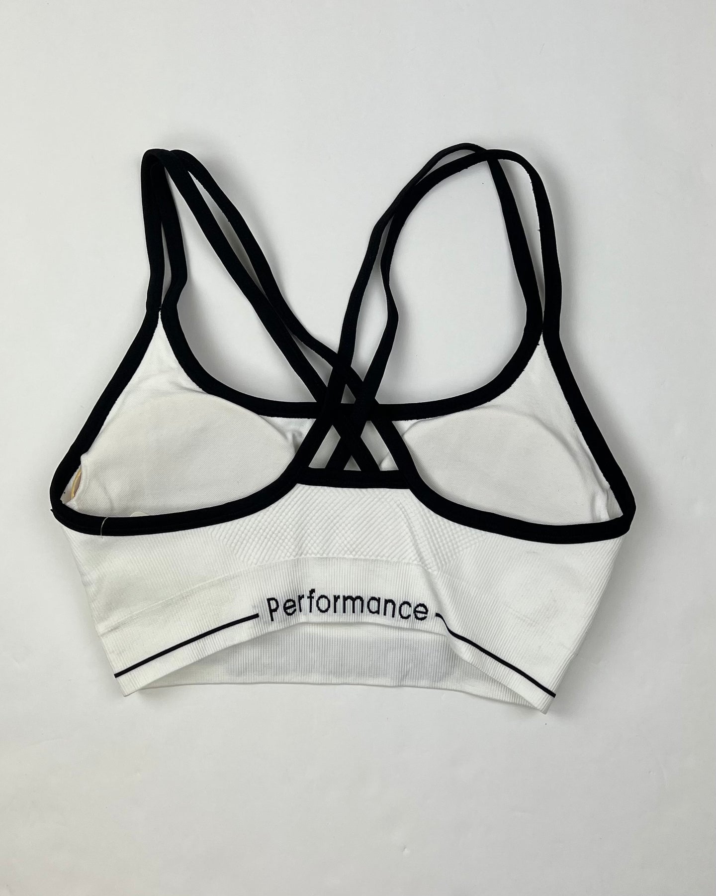 White and Black Trim Sports Bra - Small – The Fashion Foundation