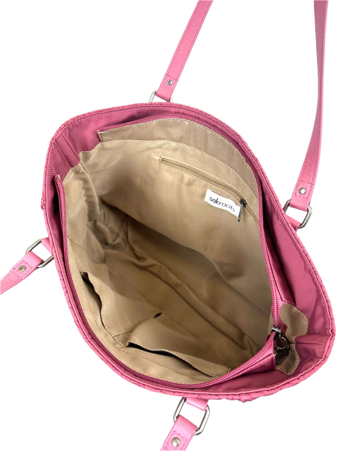 Pink Floral Tote Bag