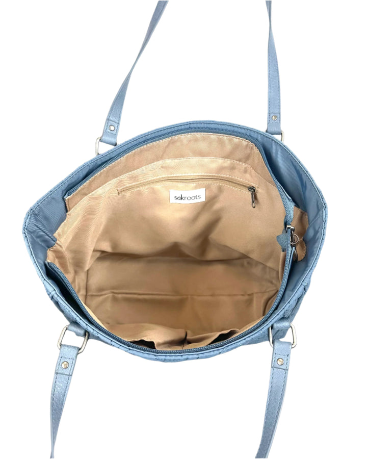 Blue Floral Tote Bag
