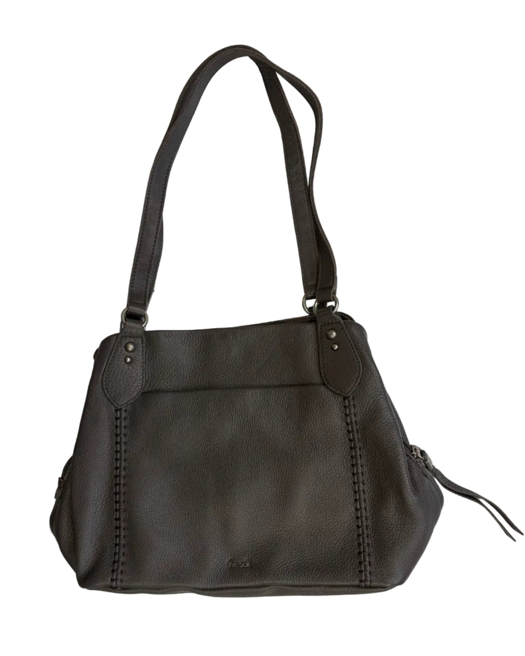 Charcoal Grey Accordion Bag