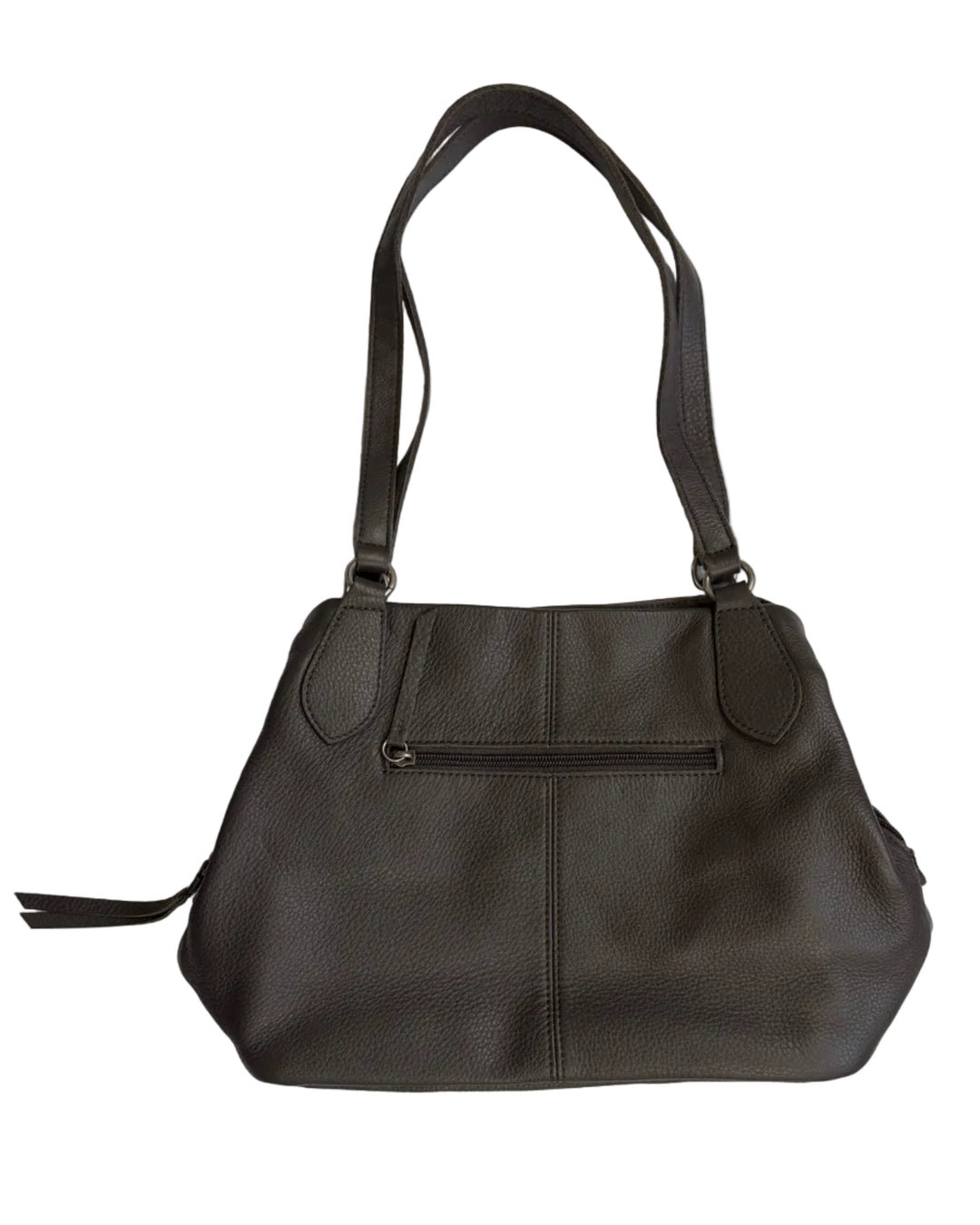Charcoal Grey Accordion Bag