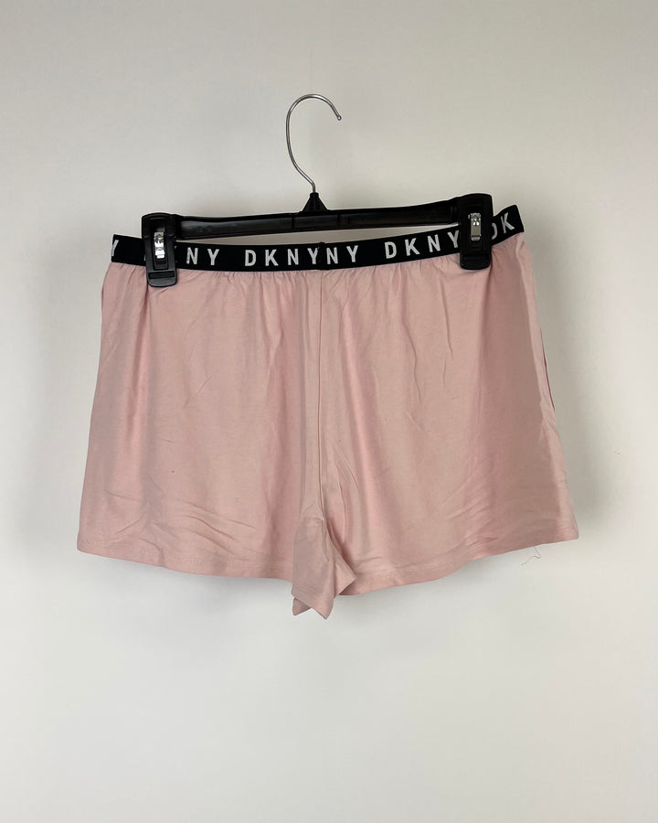 Light Pink Logo Sleep Shorts - Small