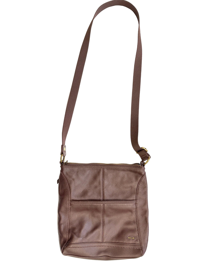 Cocoa Brown Leather Adjustable Strap Bag