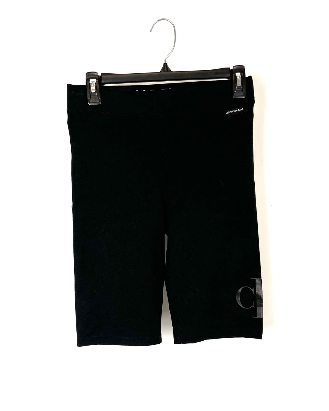 Black Logo Bike Shorts - Small