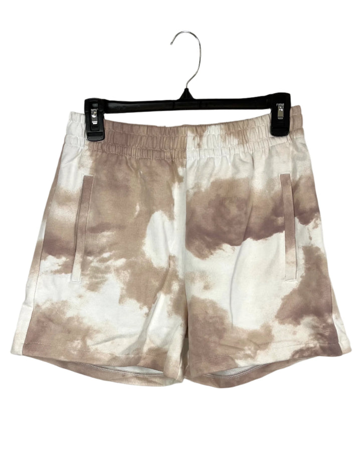 Tan Tie Dye Shorts - Small