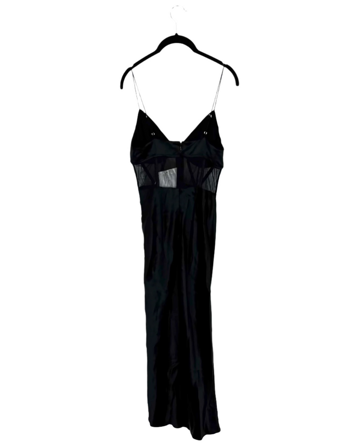 Black Side Slit Dress - Size 4/6