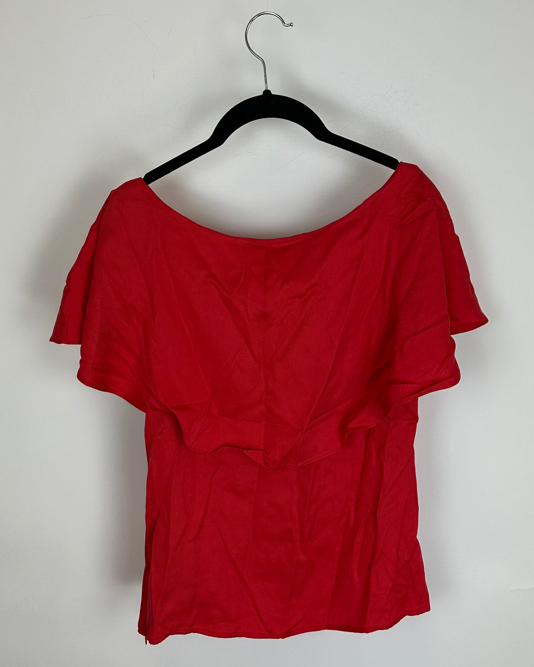 Strawberry Red Ruffle Blouse - Size 0/2 and 10/12