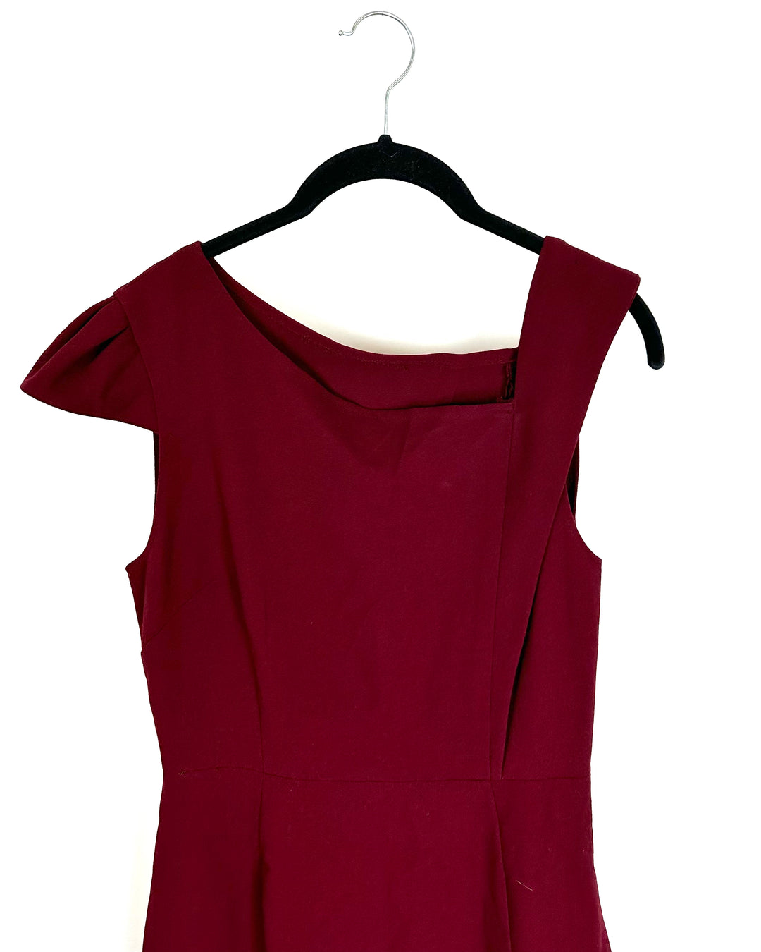 Merlot Asymmetric Dress - Size 6/8