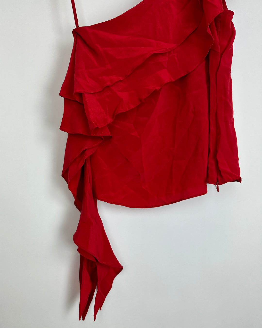 Cranberry One-Shoulder Top - Size 4/6
