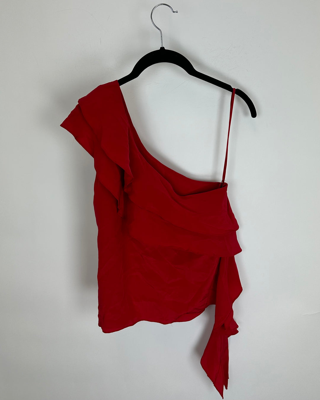 Cranberry One-Shoulder Top - Size 4/6