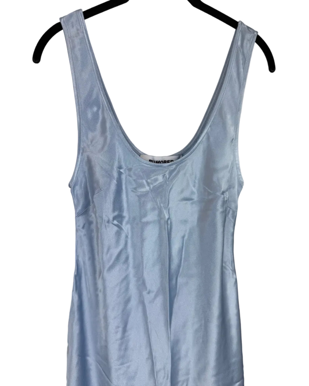 Ice Blue Satin Dress - Size 0/2 and Size 2/4