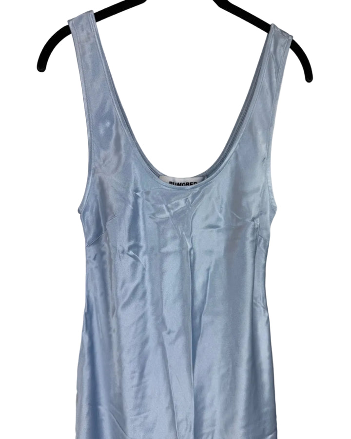 Ice Blue Satin Dress - Size 0/2 and Size 2/4