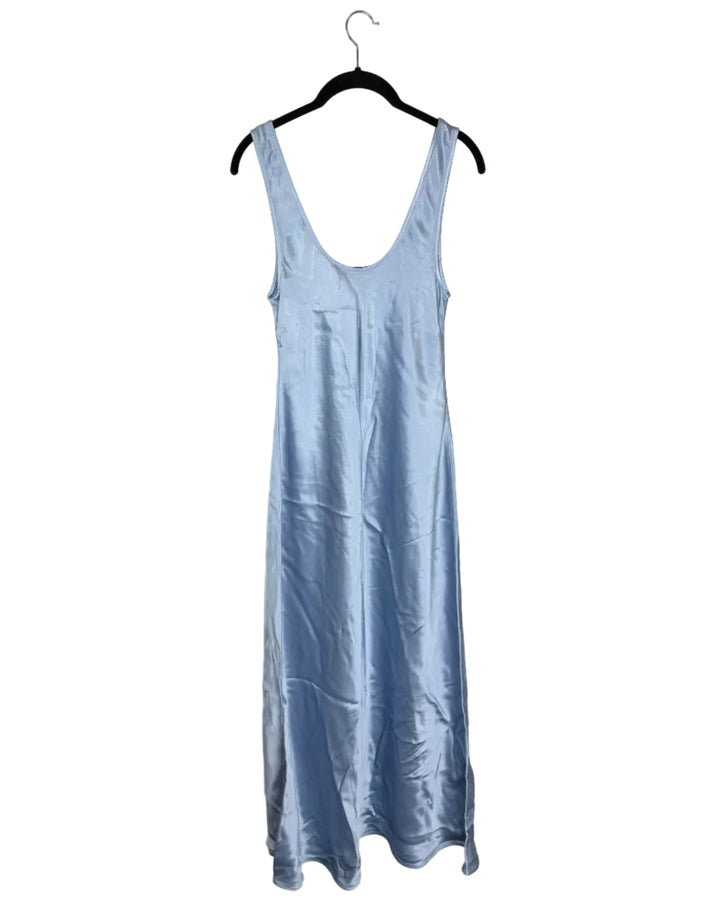 Ice Blue Satin Dress - Size 0/2 and Size 2/4