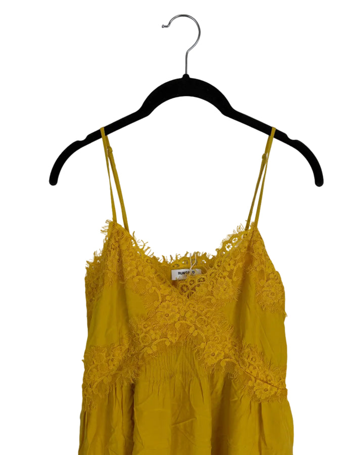 Yellow Lace Trim Dress - Size 2/4 and Size 4/6