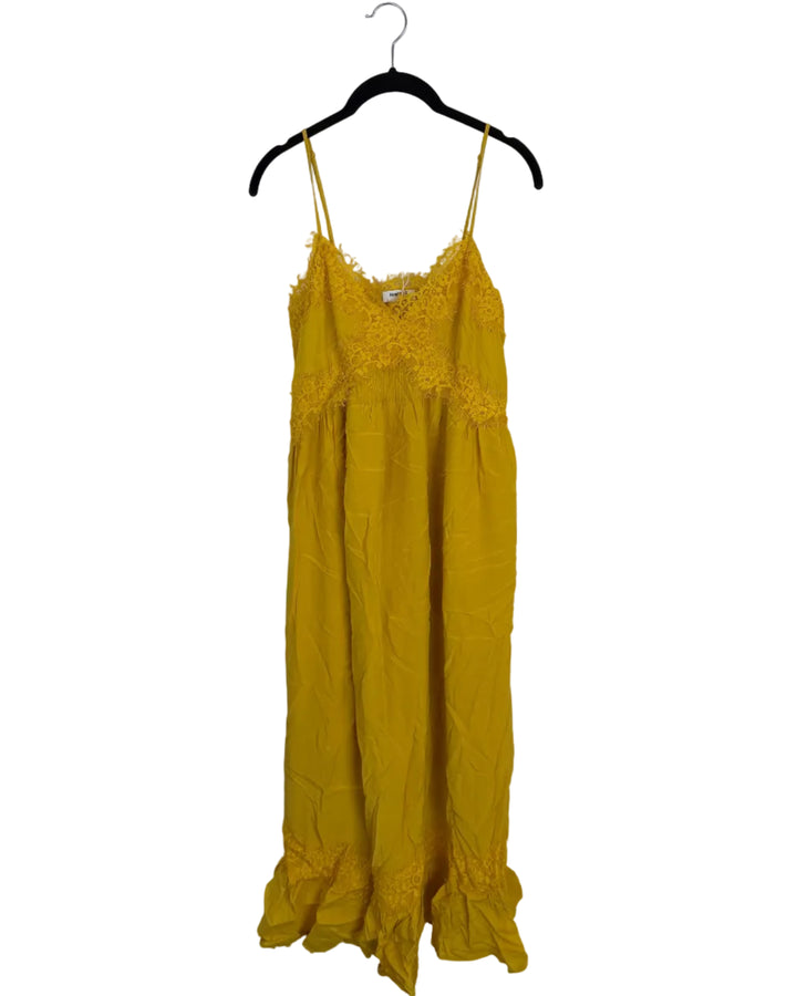Yellow Lace Trim Dress - Size 2/4 and Size 4/6