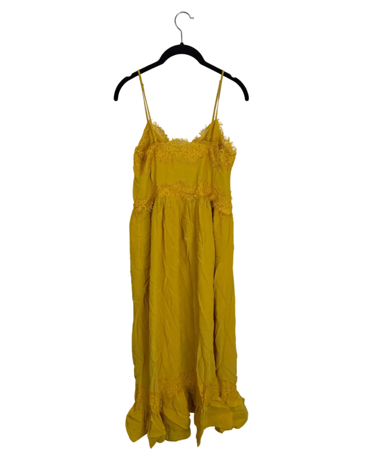 Yellow Lace Trim Dress - Size 2/4 and Size 4/6