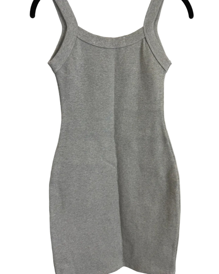 Grey Ribbed Sleeveless Dress - Size 0/2 and 2/4