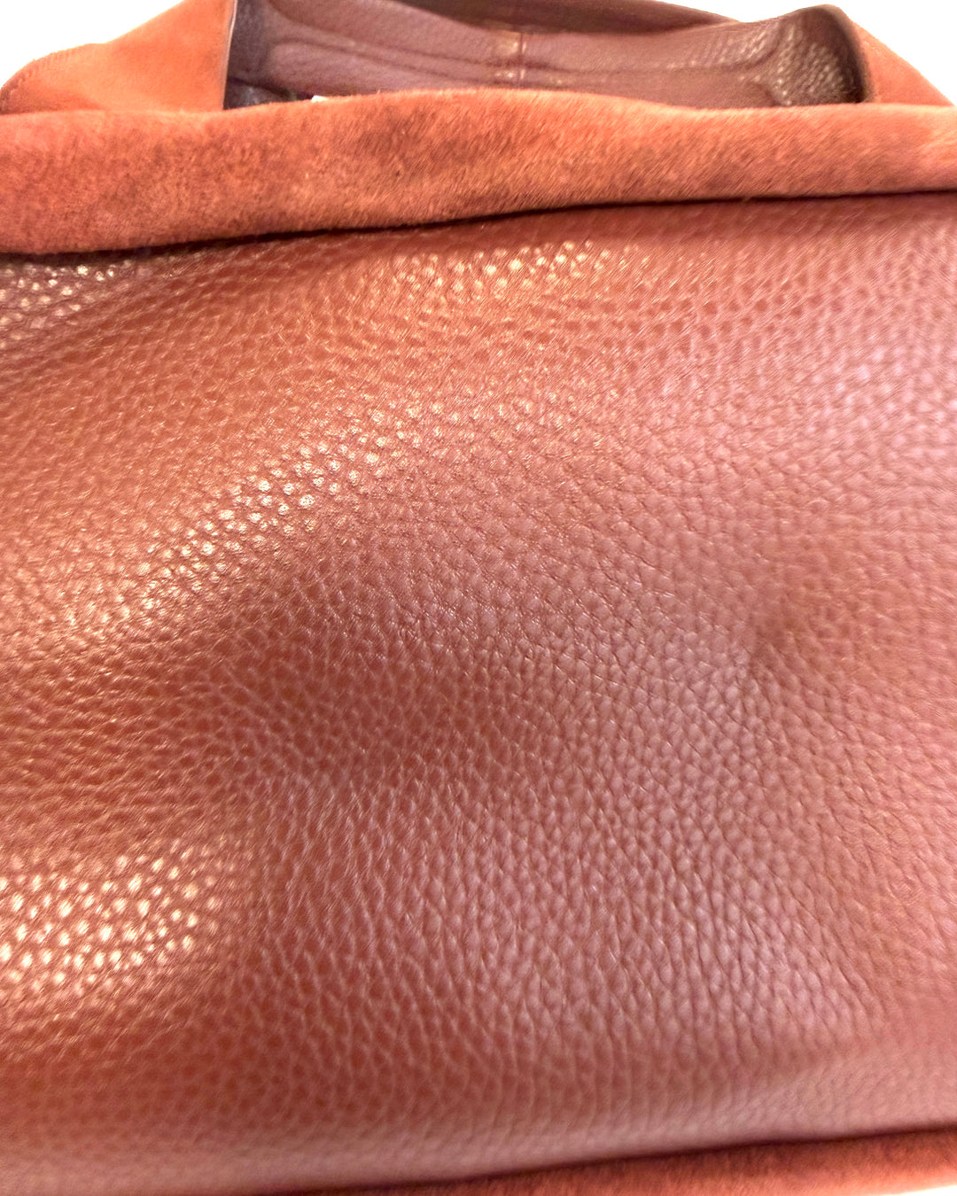 Rustic Orange Suede Small Bag