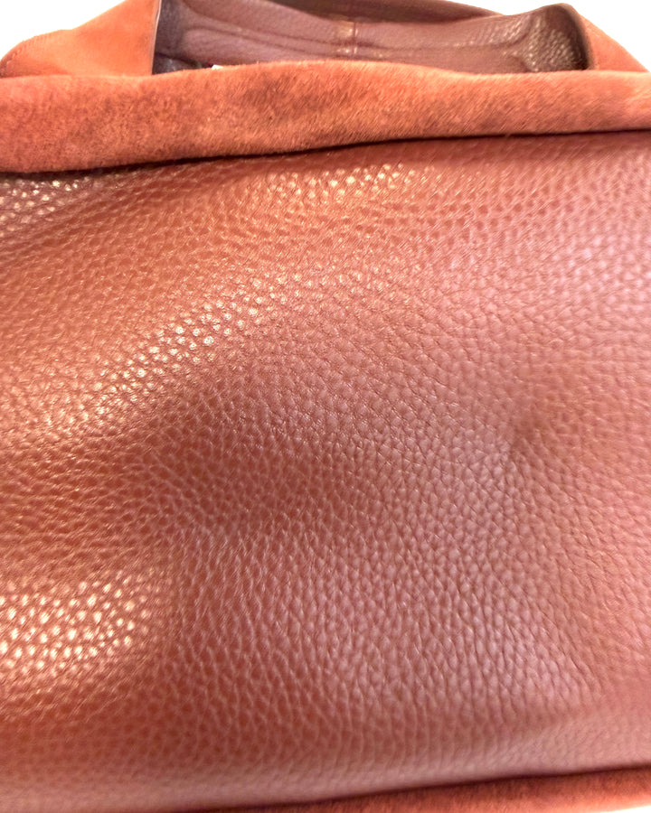Rustic Orange Suede Small Bag