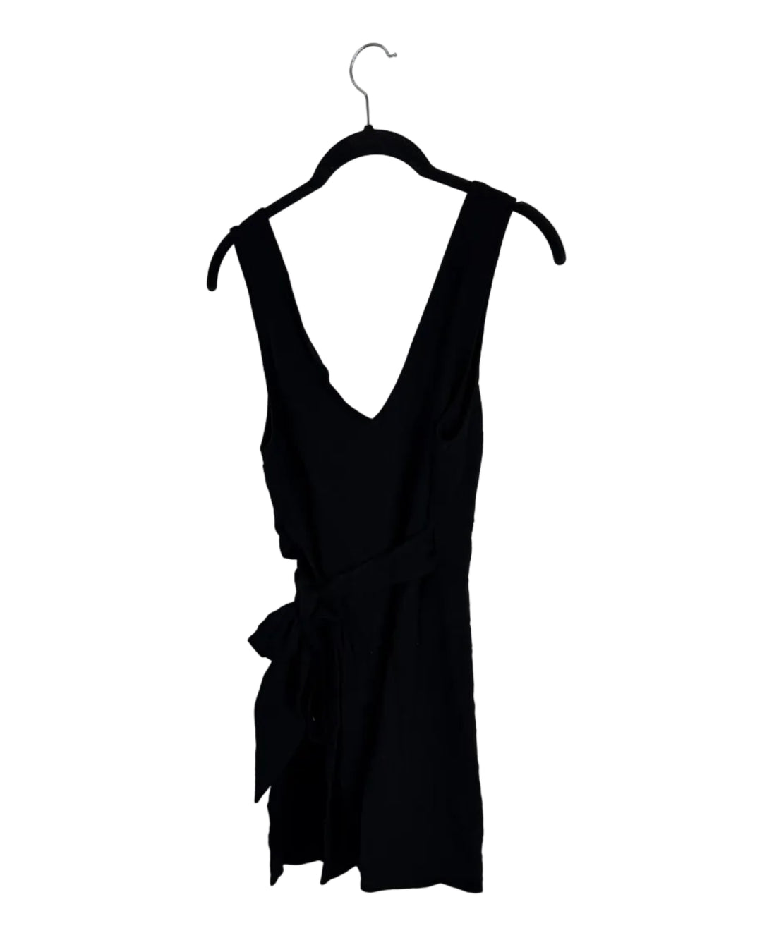 Black V Neck Wrap Dress - Size 0/2 and 2/4