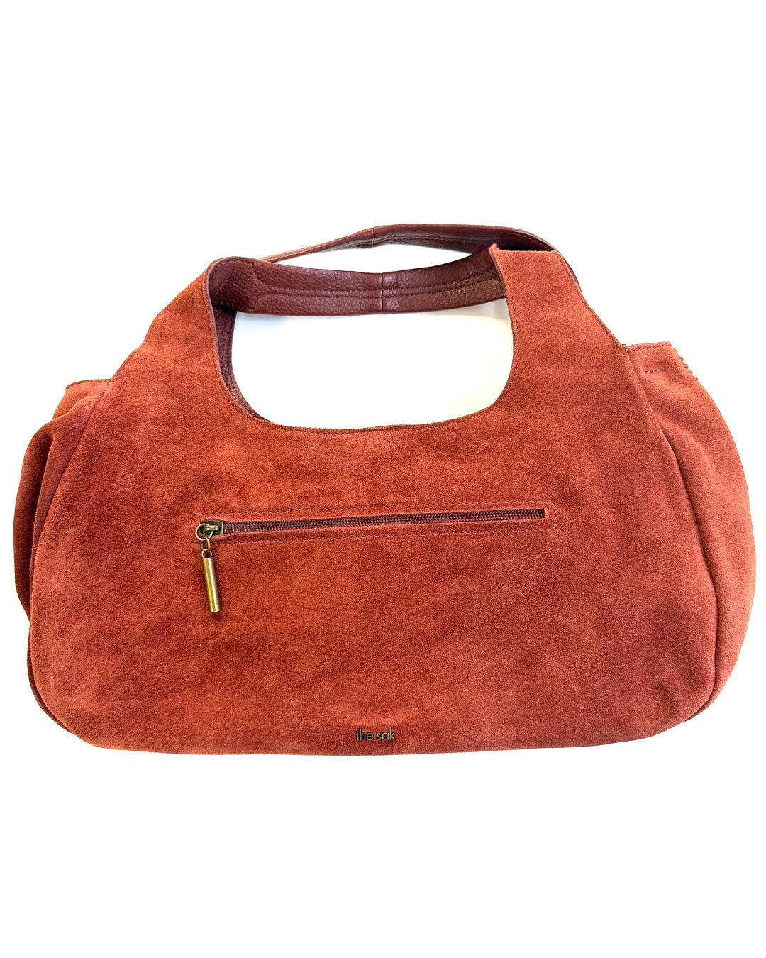 Rustic Orange Suede Small Bag